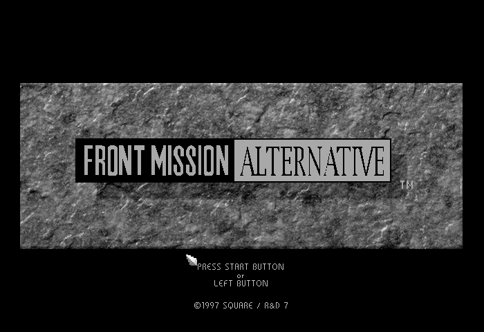 Front Mission: Alternative Title Screen